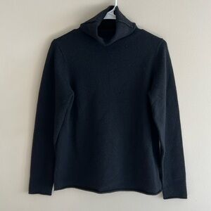 Eileen Fisher Italian Cashmere Turtleneck Black Sweater